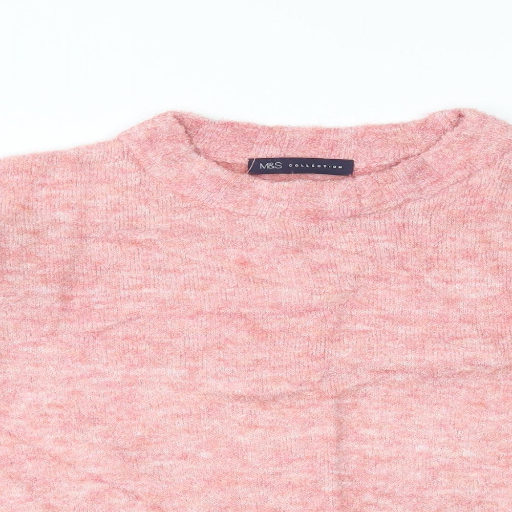 M&S Womens Pink   Pullover Jumper Size M