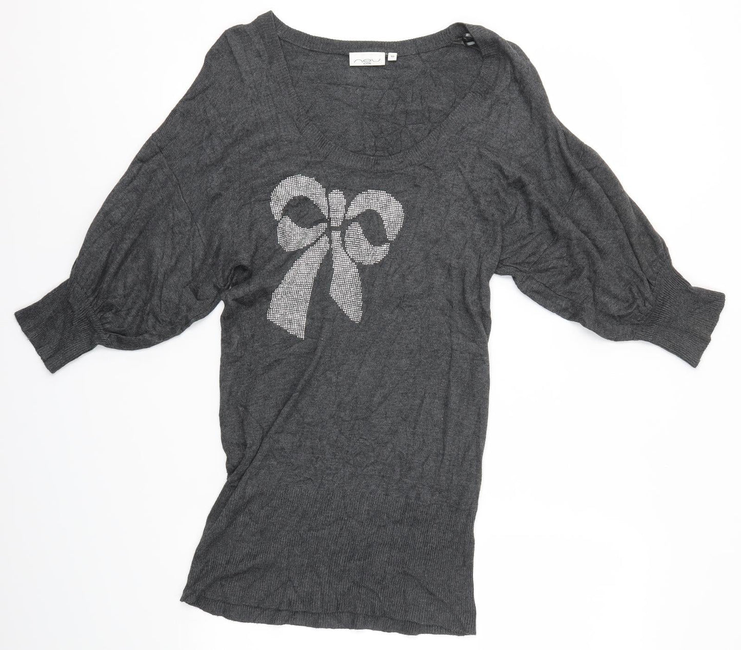 New Look Womens Grey   Pullover Jumper Size 10