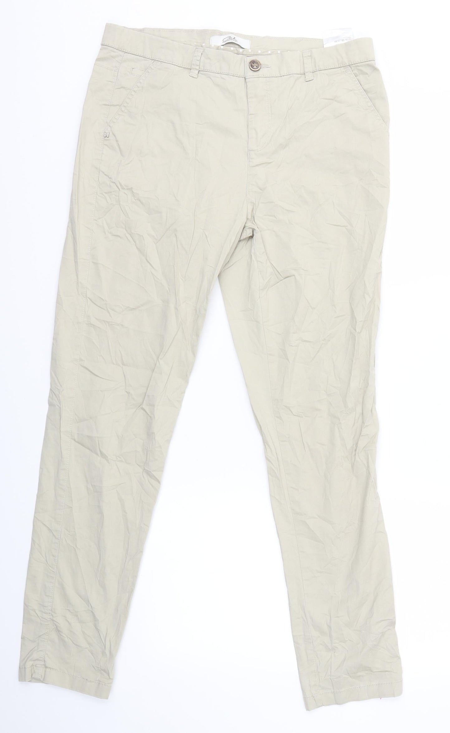 Clockhouse Womens Beige   Trousers  Size 10 L28 in