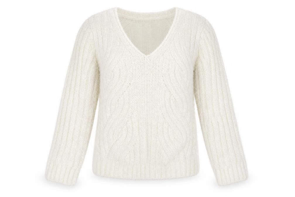 M&S Womens White   Pullover Jumper Size M