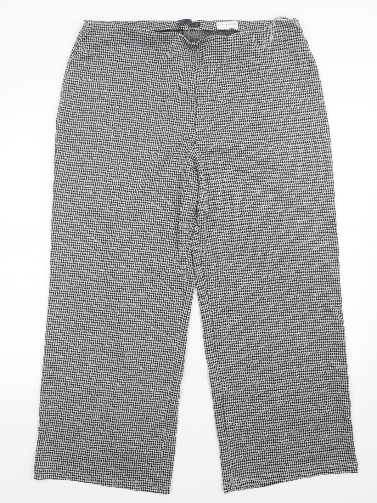 M&S Womens Multicoloured Check  Trousers  Size 20 L27 in