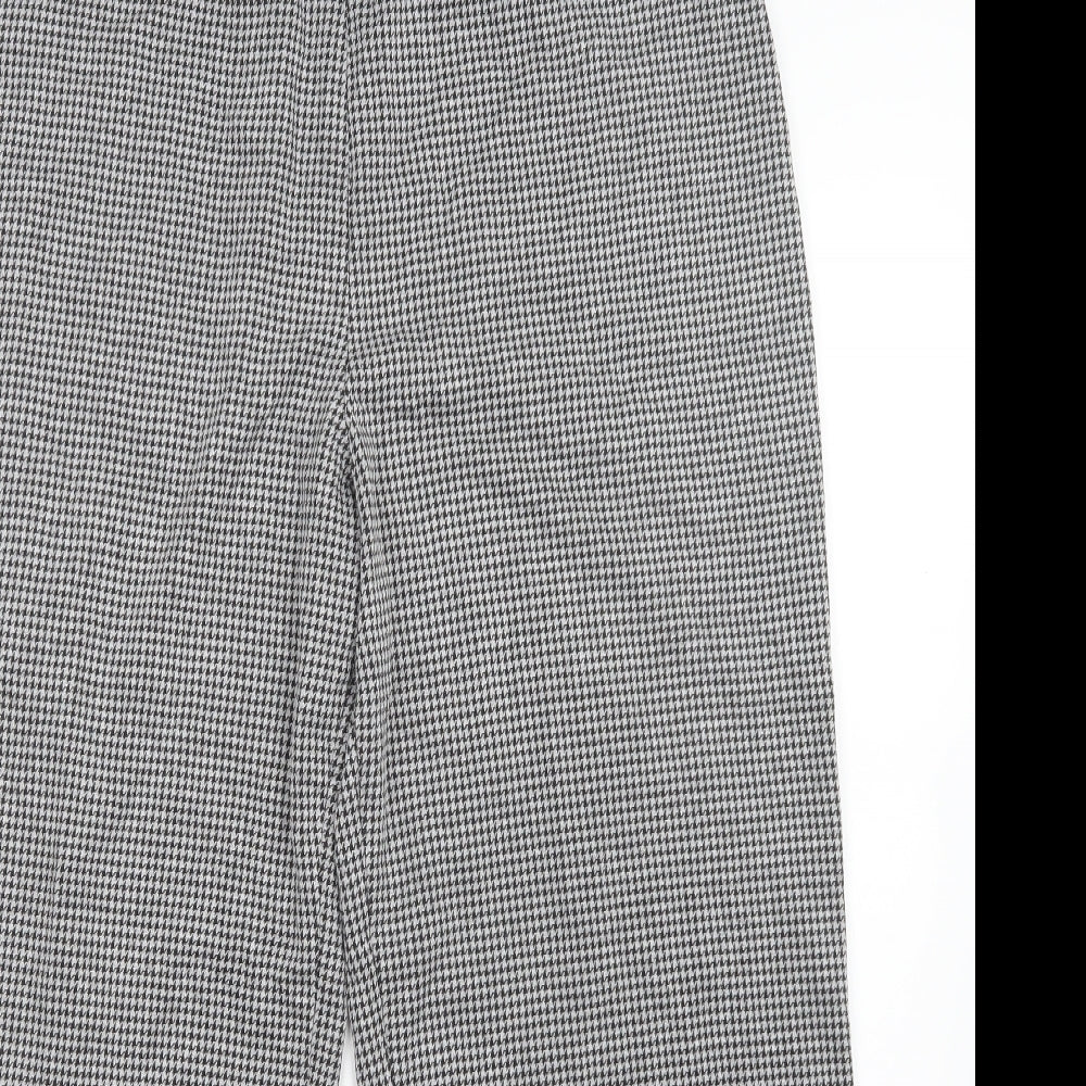 M&S Womens Multicoloured Check  Trousers  Size 20 L27 in