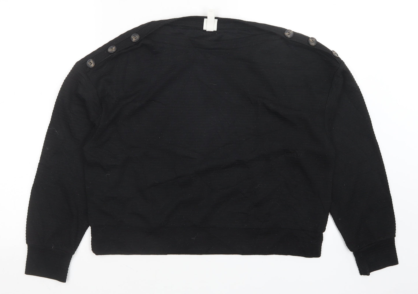 H&M Womens Black   Pullover Jumper Size M
