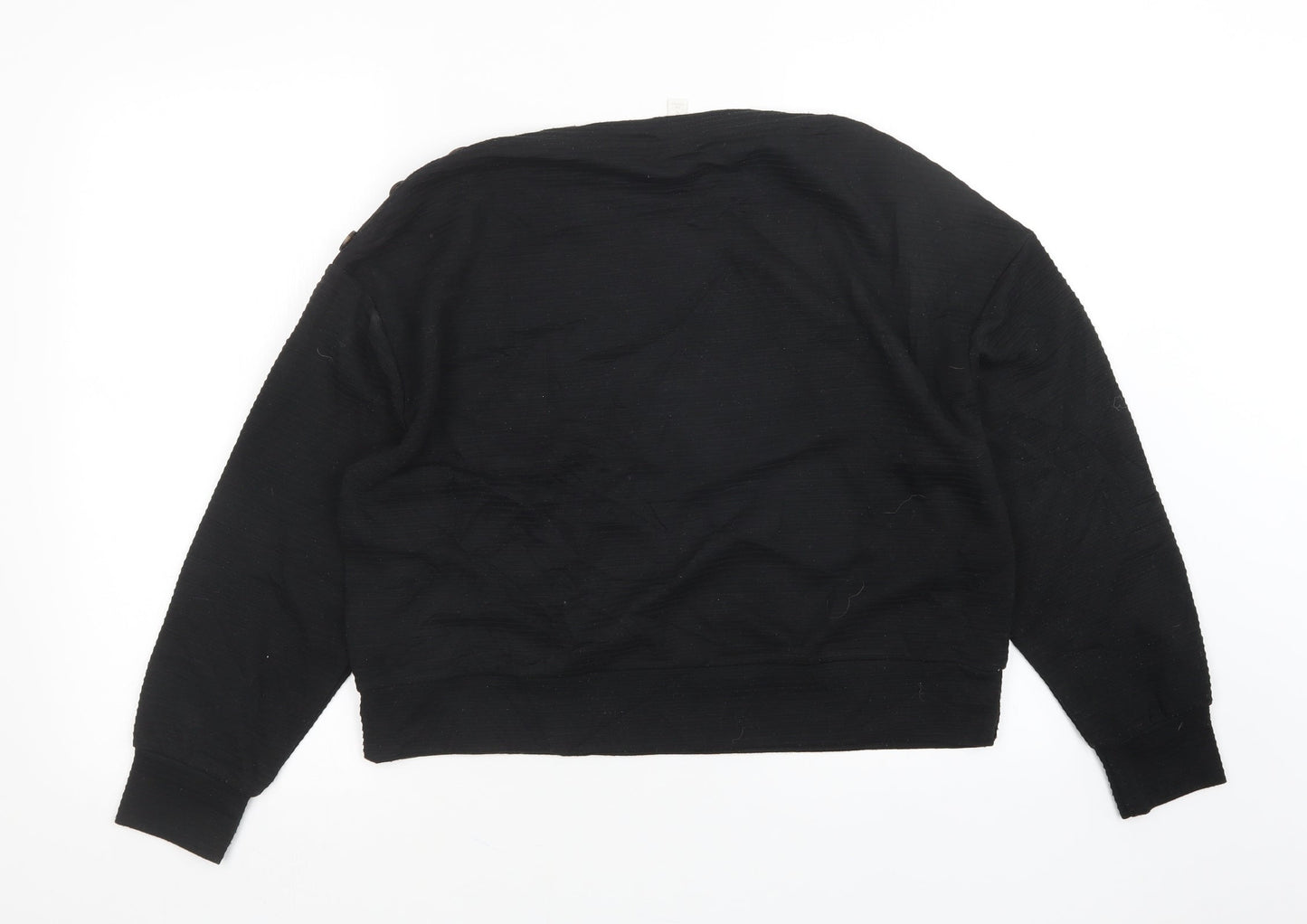 H&M Womens Black   Pullover Jumper Size M