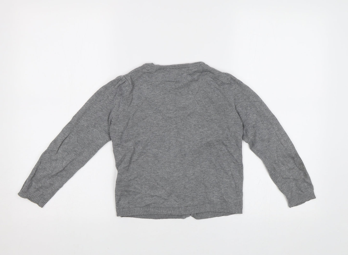 TU Girls Grey   Cardigan Jumper Size 6 Years