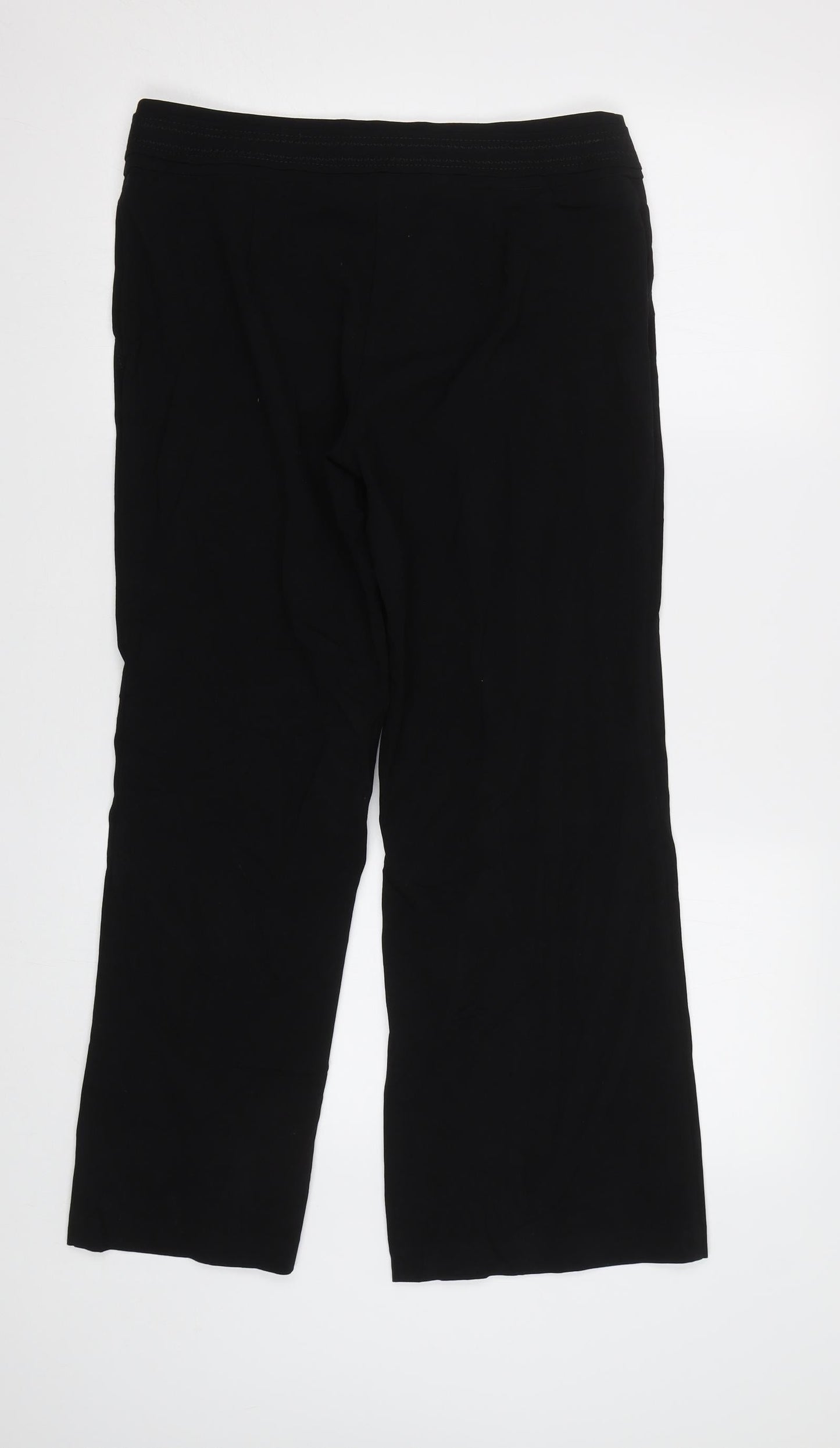 M&S Womens Black   Dress Pants Trousers Size 10 L28 in