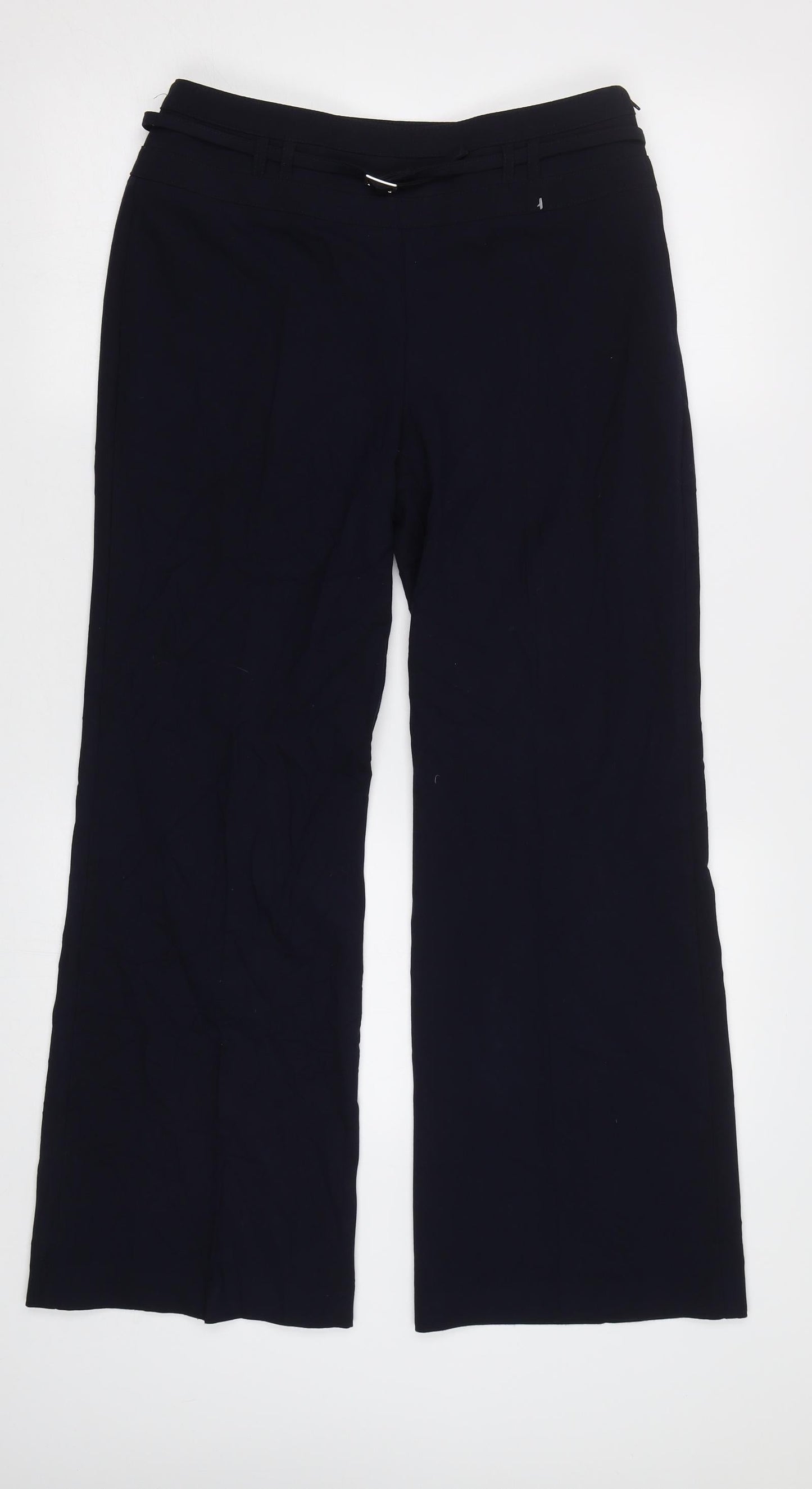 M&S Womens Blue   Dress Pants Trousers Size 10 L28 in