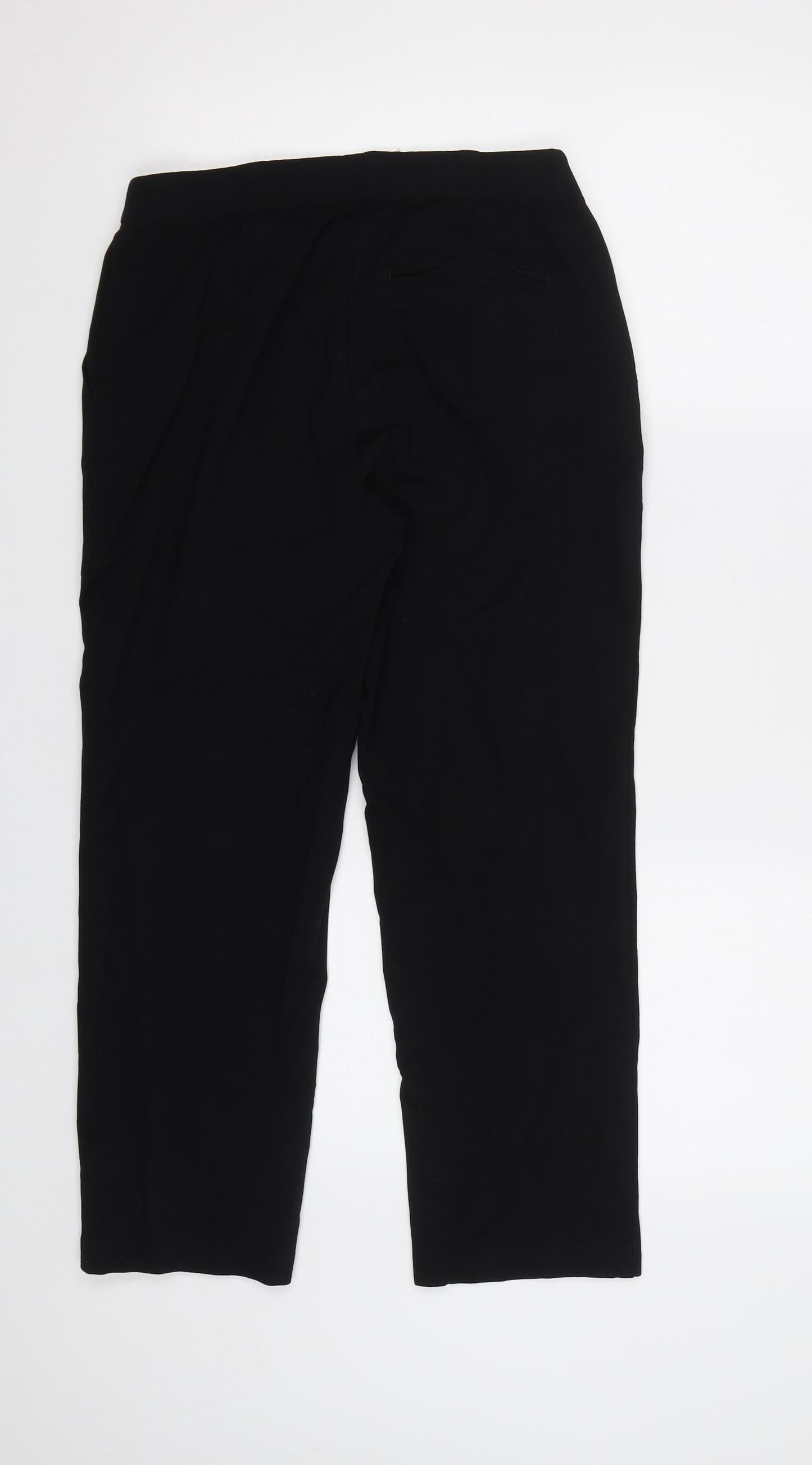 M&S Womens Black   Trousers  Size 10 L25 in