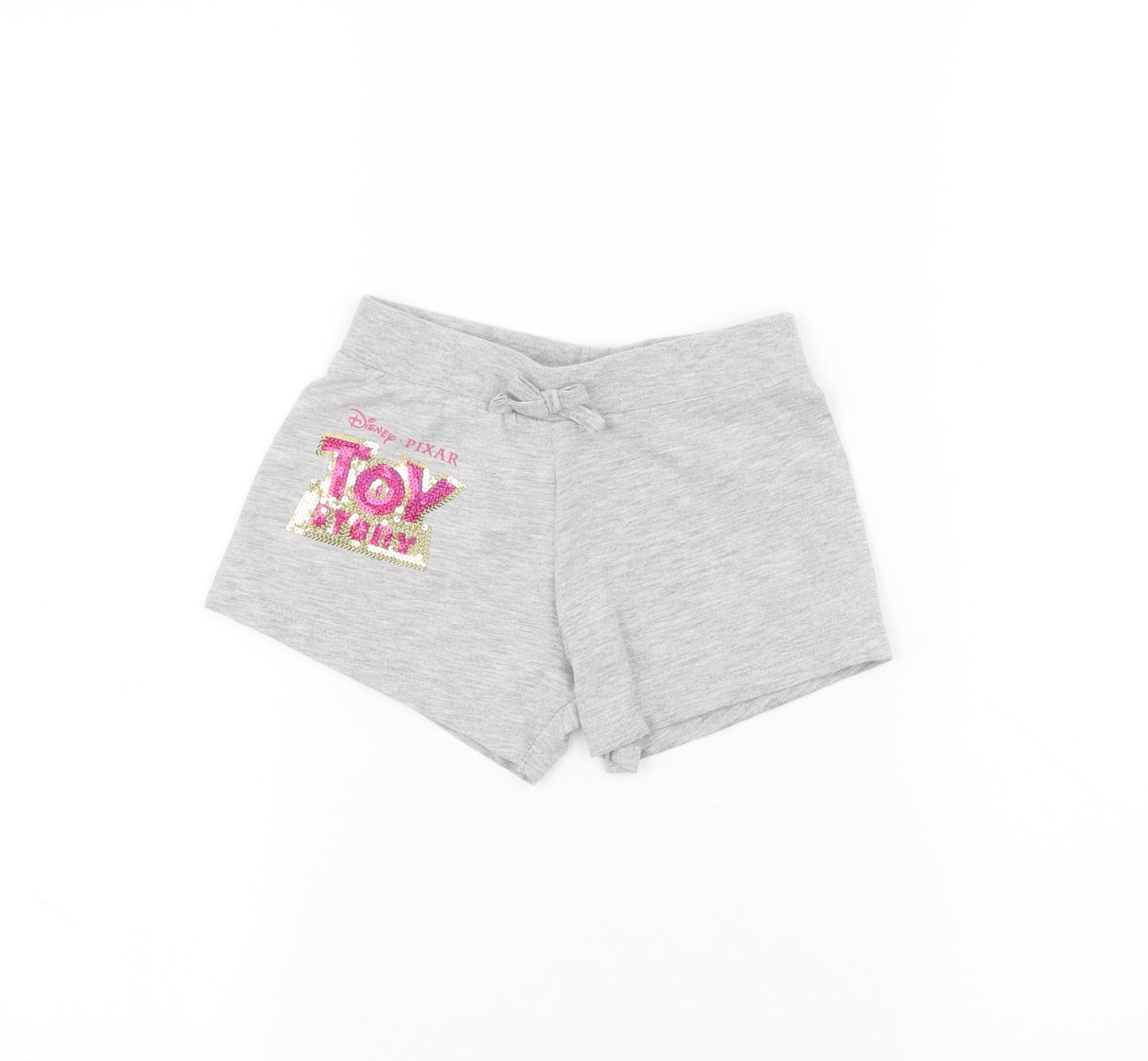 Disney Girls Grey   Sweat Shorts Size 3-4 Years - toy story