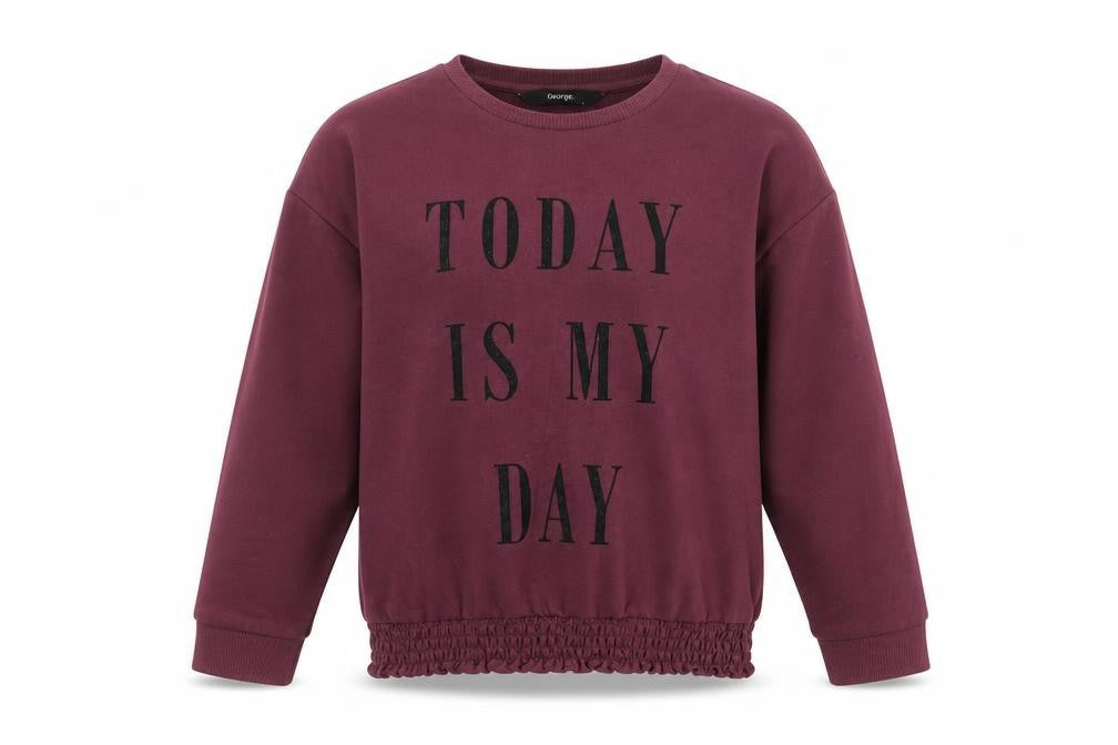 George Girls Purple   Pullover Jumper Size 9-10 Years