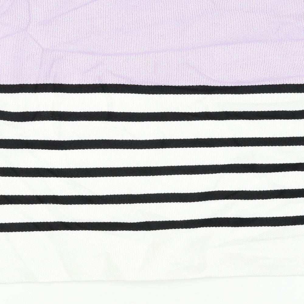 New Look Womens Purple Striped  Pullover Jumper Size M