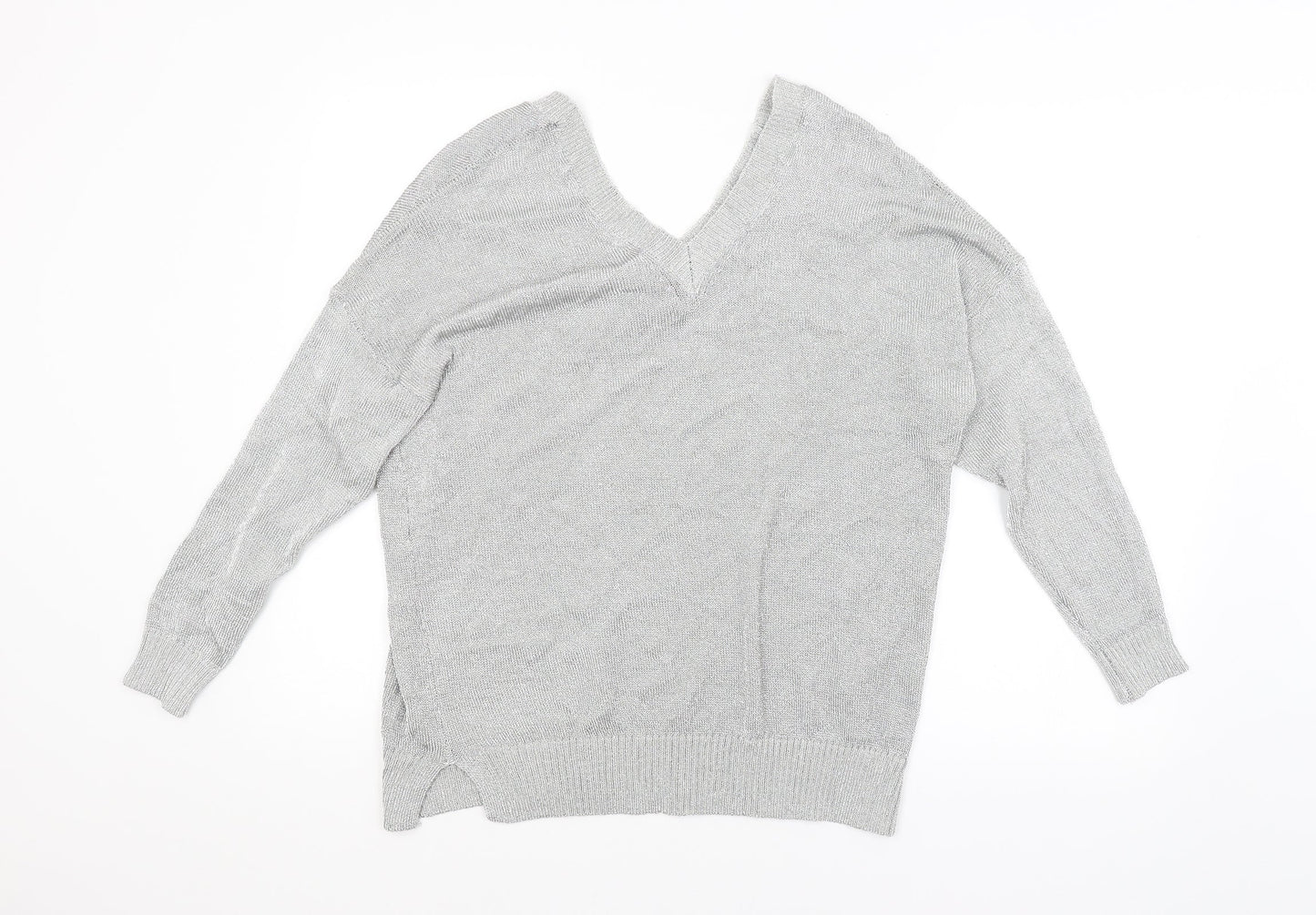 Topshop Womens Silver   Pullover Jumper Size 12