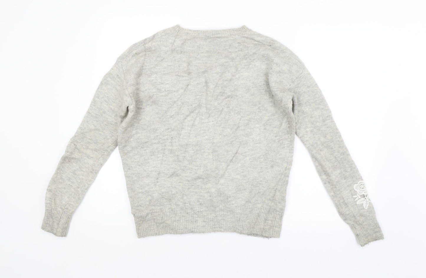 M&S Womens Grey   Pullover Jumper Size S