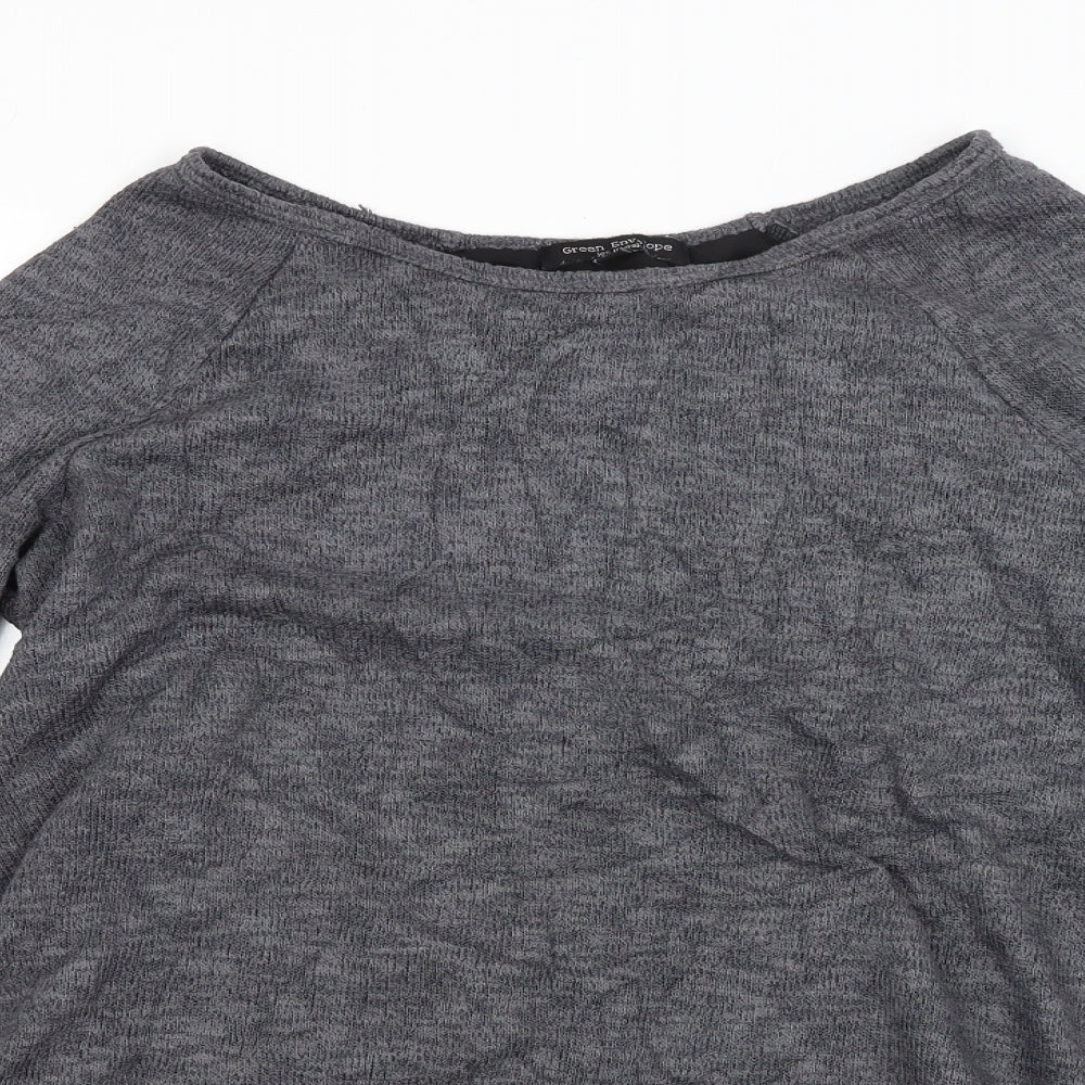 Green Envelope Womens Grey   Pullover Jumper Size M