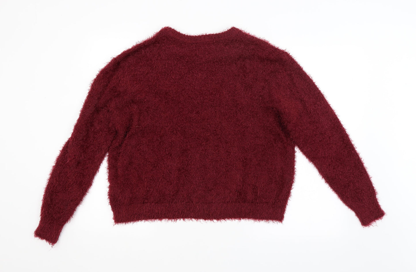 H&M Womens Red   Pullover Jumper Size L