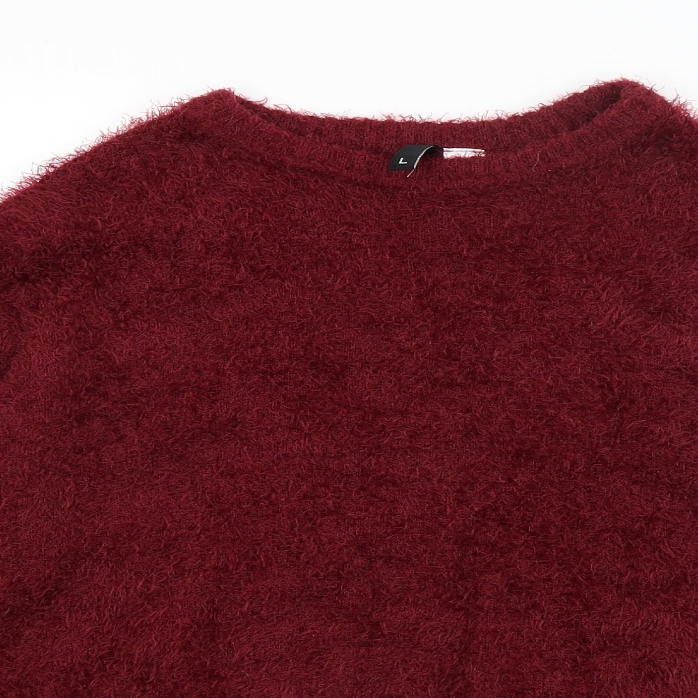 H&M Womens Red   Pullover Jumper Size L