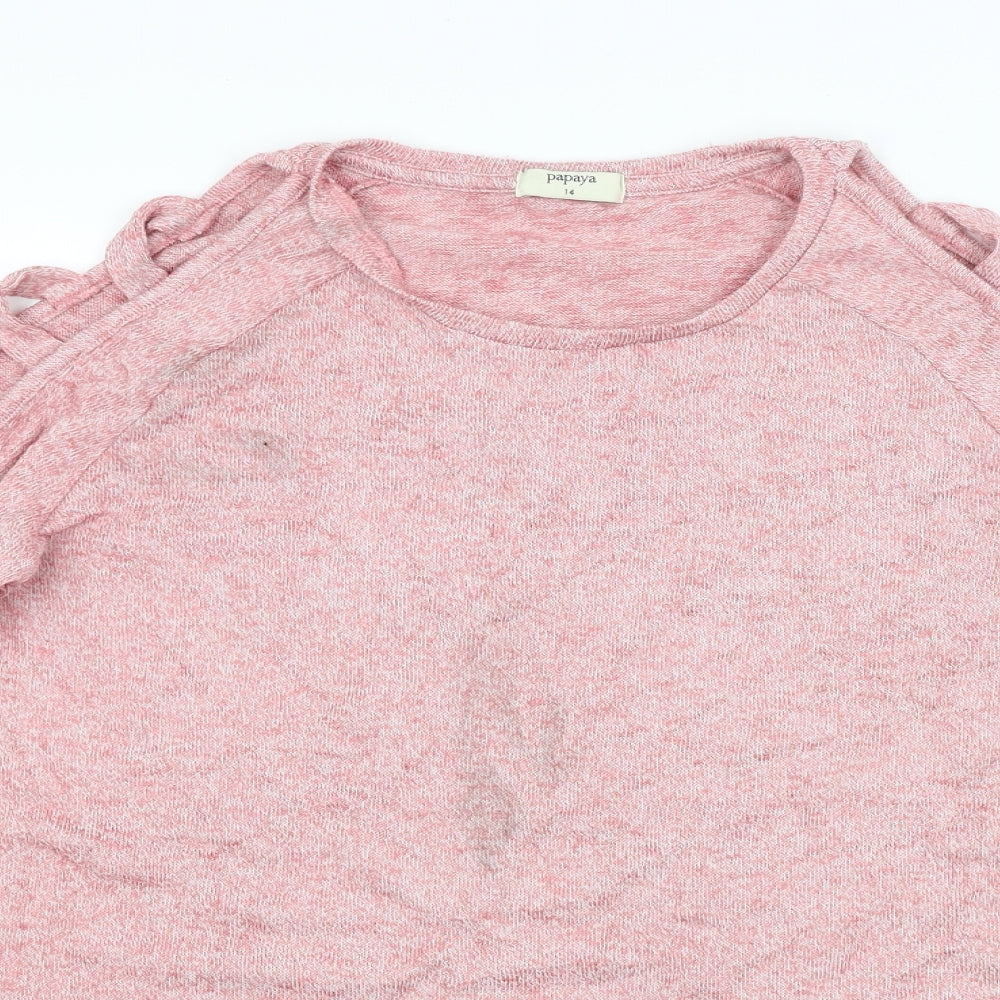 Papaya Womens Pink   Pullover Jumper Size 14