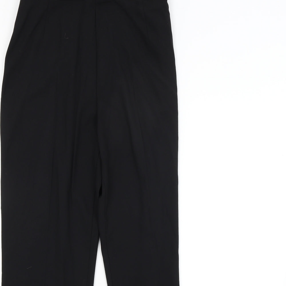 M&S Womens Black   Trousers  Size 12 L28 in