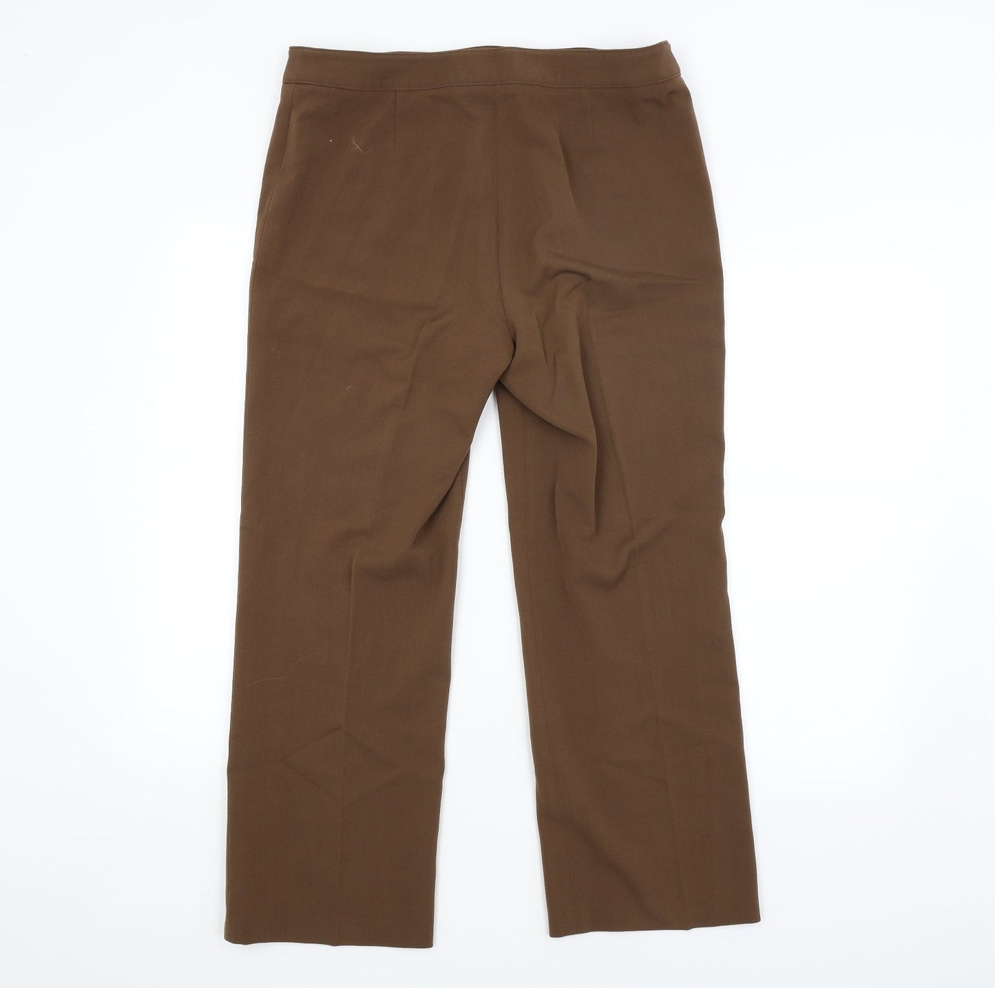 CC Womens Brown   Trousers  Size 14 L25 in