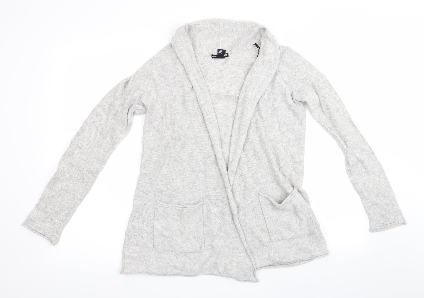 H&M Womens Grey   Cardigan Jumper Size 6