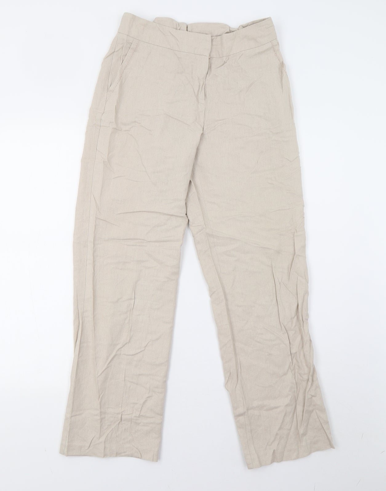 Preworn Womens Beige   Trousers  Size 12 L28 in