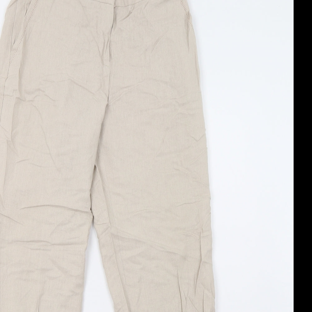 Preworn Womens Beige   Trousers  Size 12 L28 in