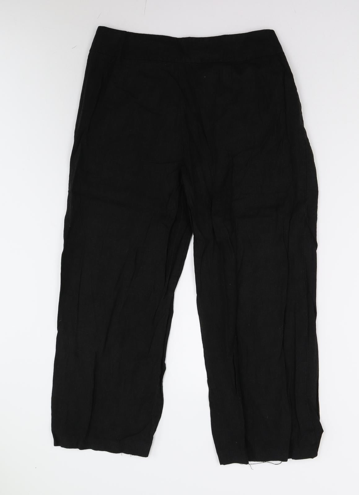 Papaya Womens Black   Trousers  Size 16 L24 in
