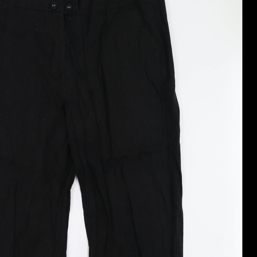 Papaya Womens Black   Trousers  Size 16 L24 in