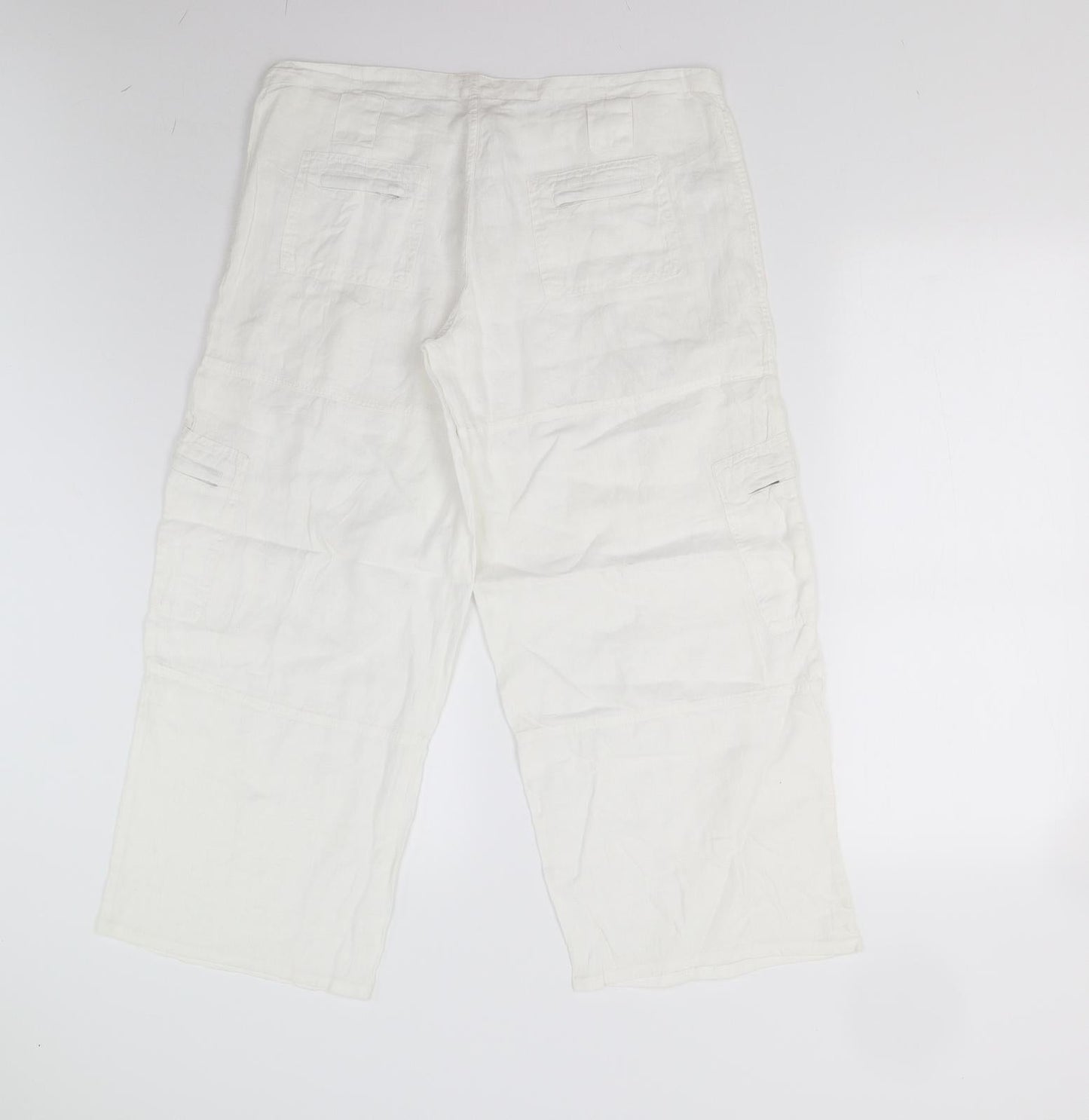 Preworn Womens White   Trousers  Size M L25 in