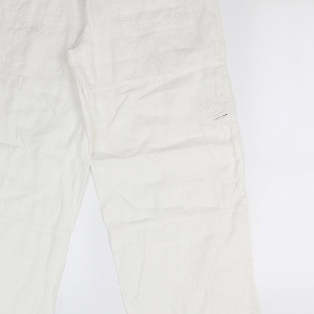 Preworn Womens White   Trousers  Size M L25 in
