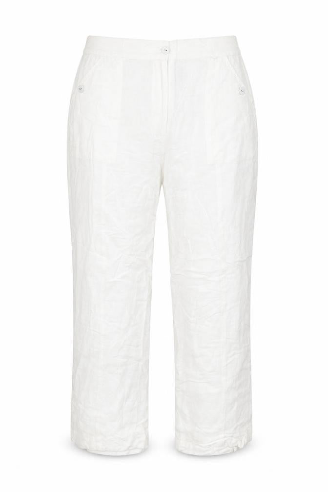 Dash Womens White   Capri Trousers Size 16 L23 in