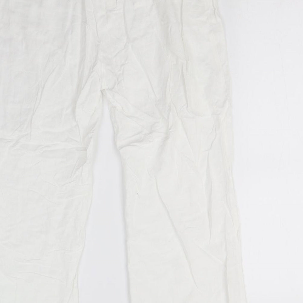 DASH Womens White   Capri Trousers Size 16 L23 in