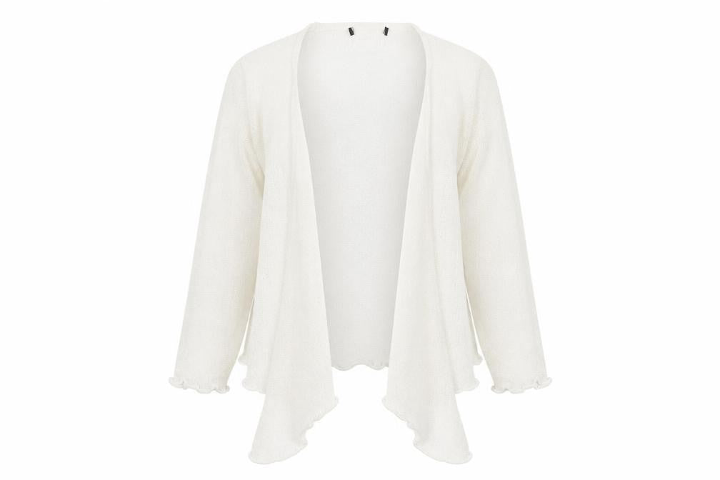Preworn Womens Ivory   Cardigan Jumper Size L  - Waterfall