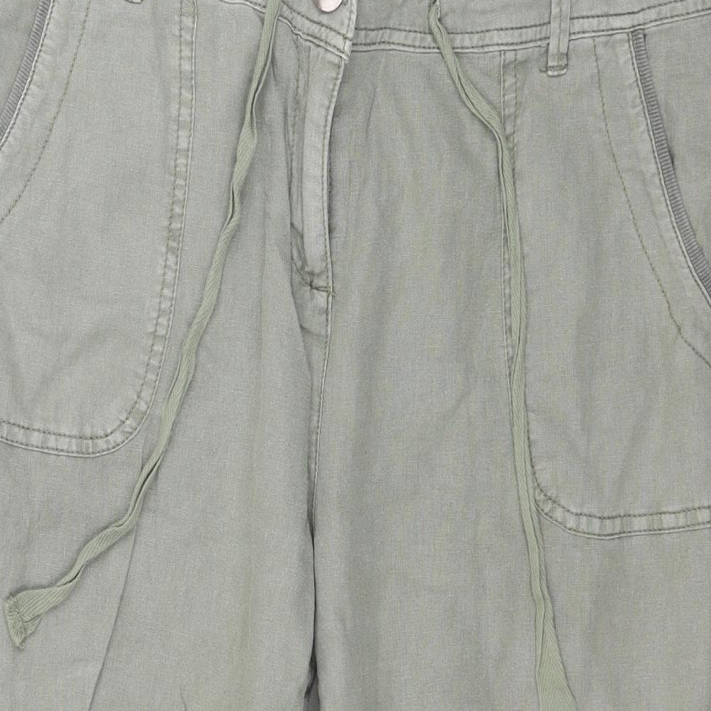 Dorothy Perkins Womens Green   Capri Trousers Size 14 L21 in