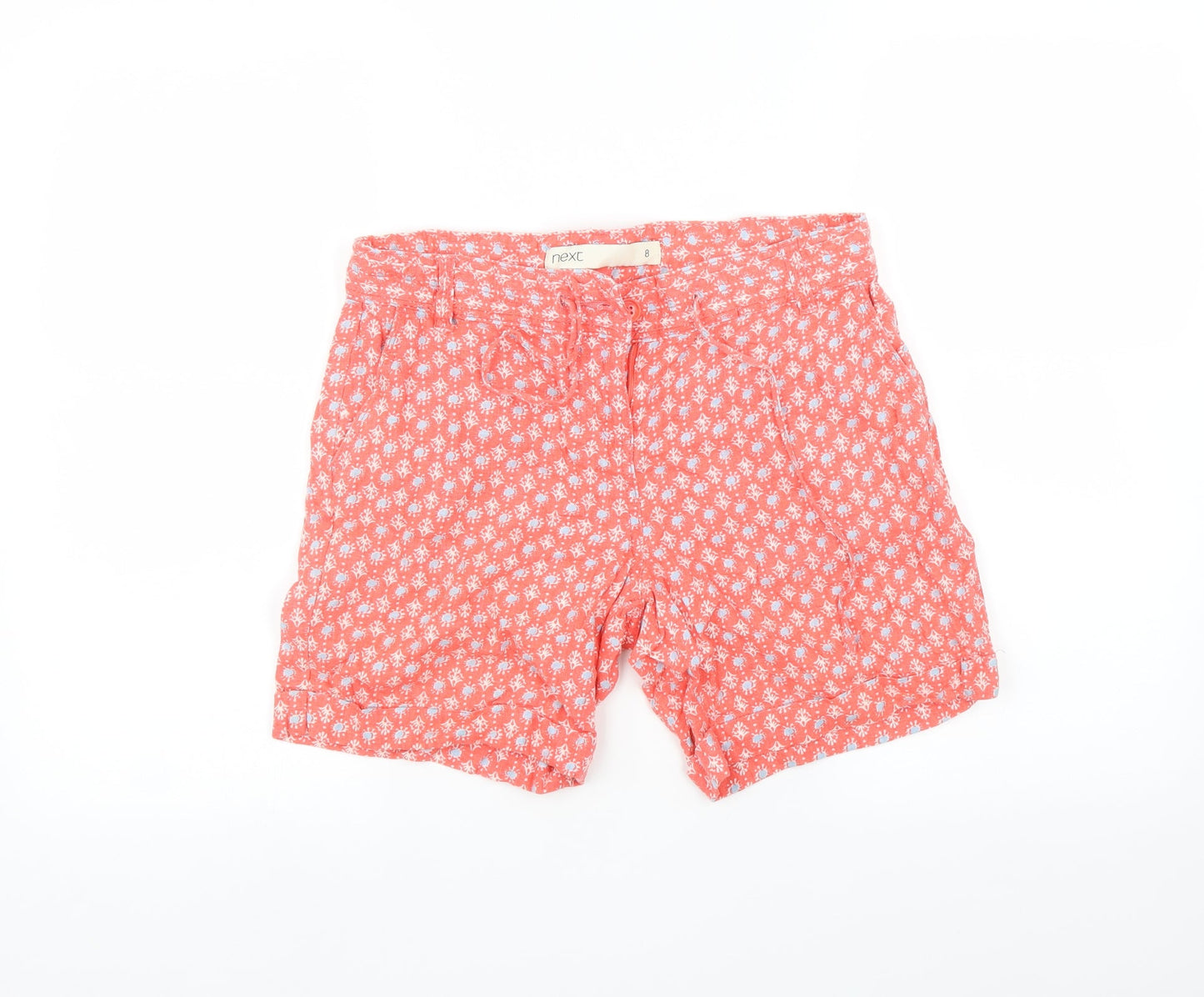 MNext Womens Pink Floral  Cut-Off Shorts Size 8