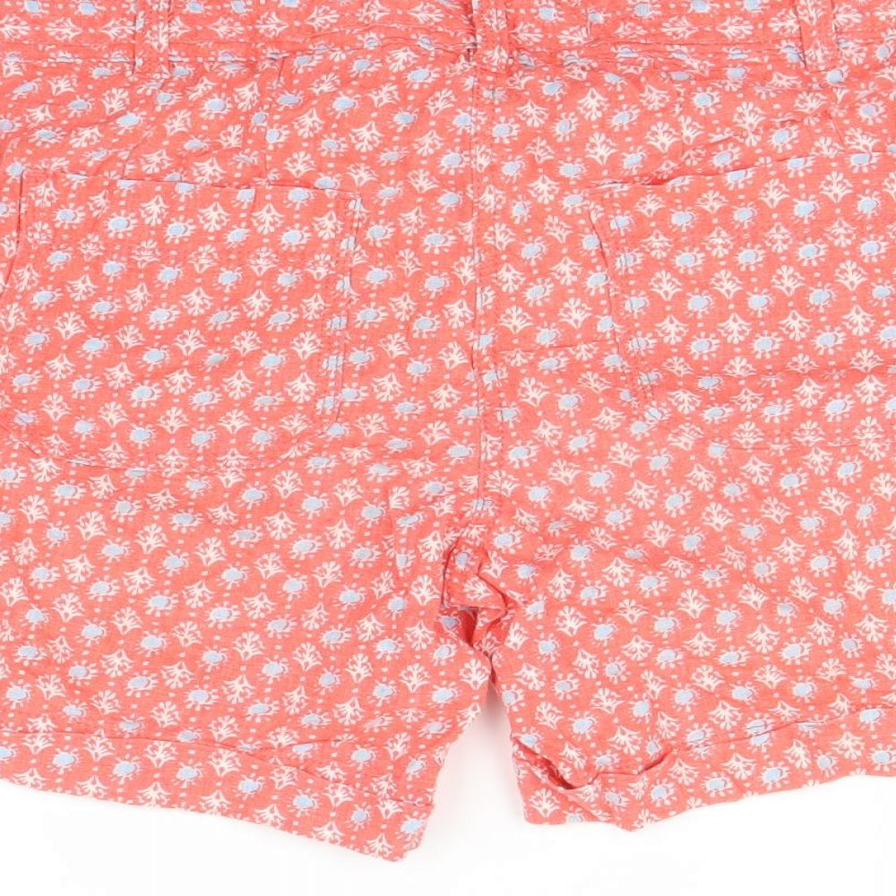 MNext Womens Pink Floral  Cut-Off Shorts Size 8