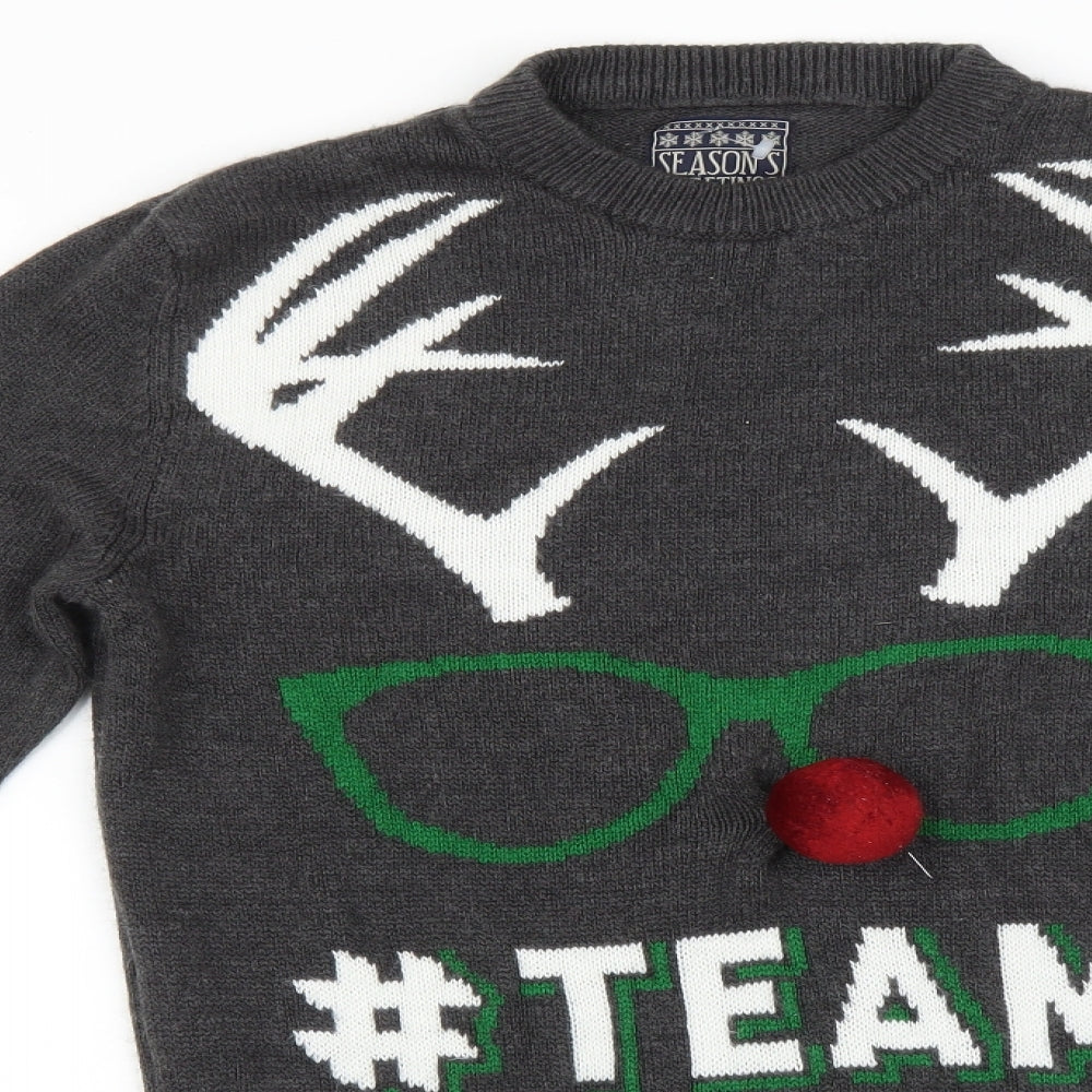 Seasons Womens Multicoloured   Pullover Jumper Size S  - Rudolph
