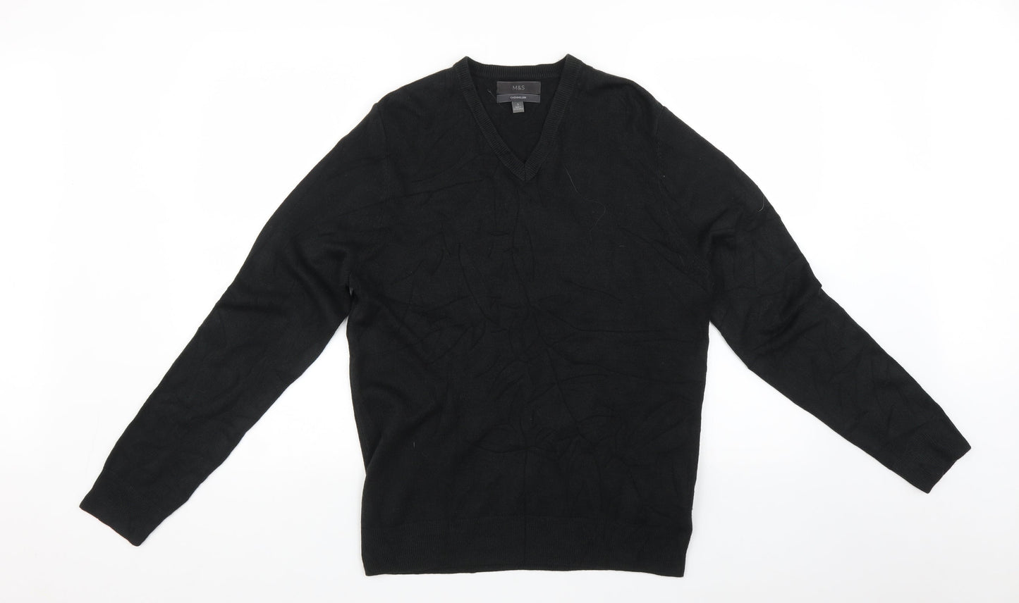 Marks and Spencer Mens Black   Pullover Sweatshirt Size S
