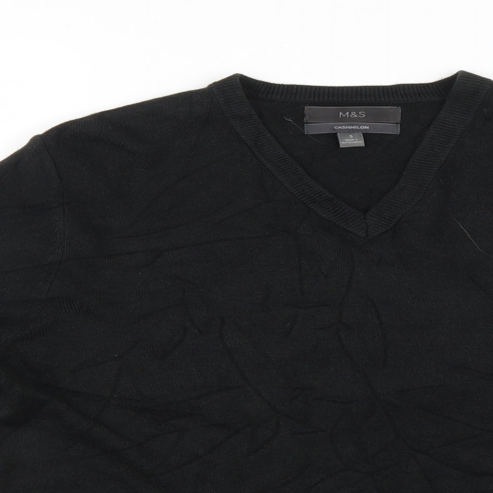 Marks and Spencer Mens Black   Pullover Sweatshirt Size S
