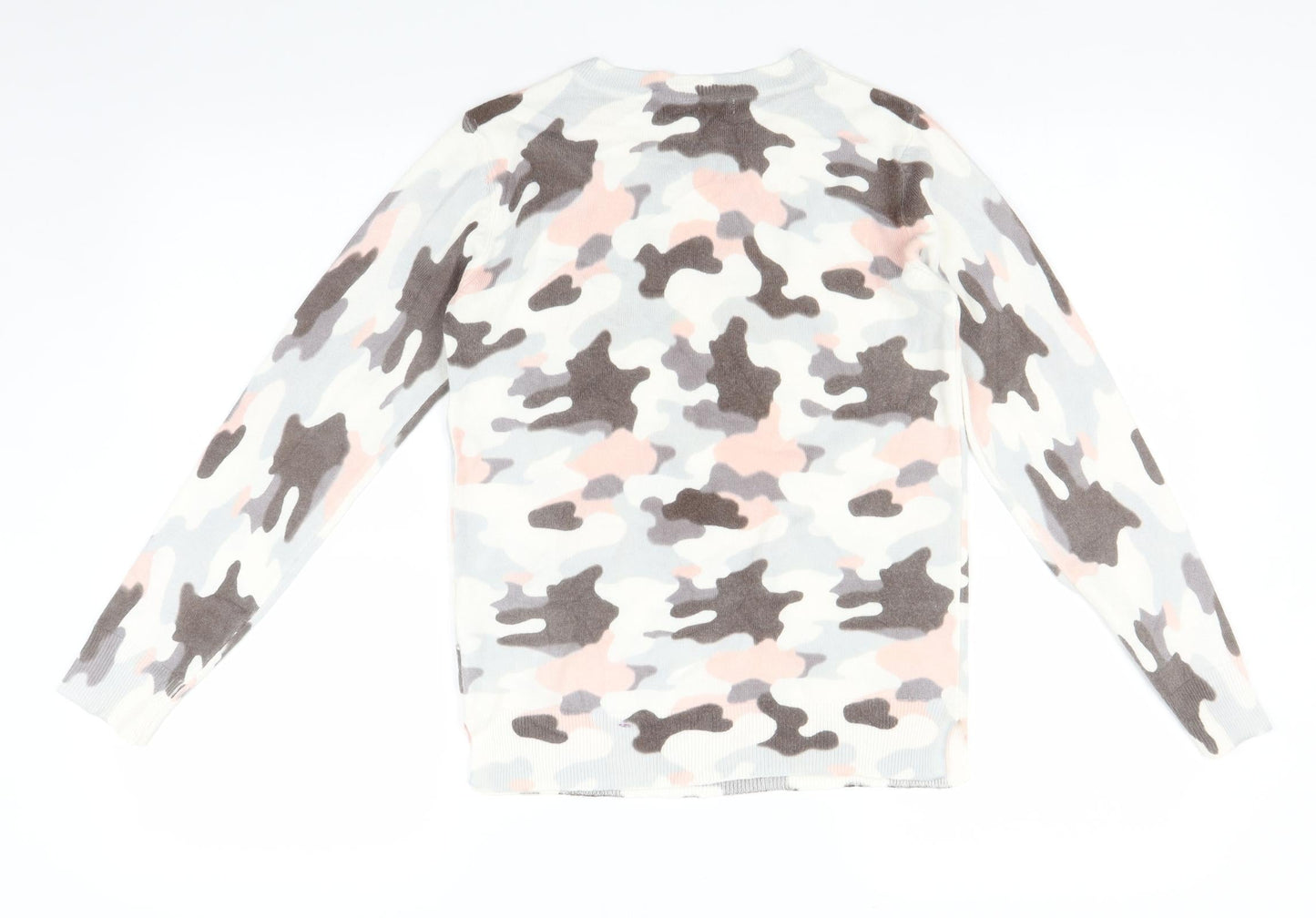 Marks and Spencer Womens Multicoloured Camouflage  Pullover Jumper Size 8