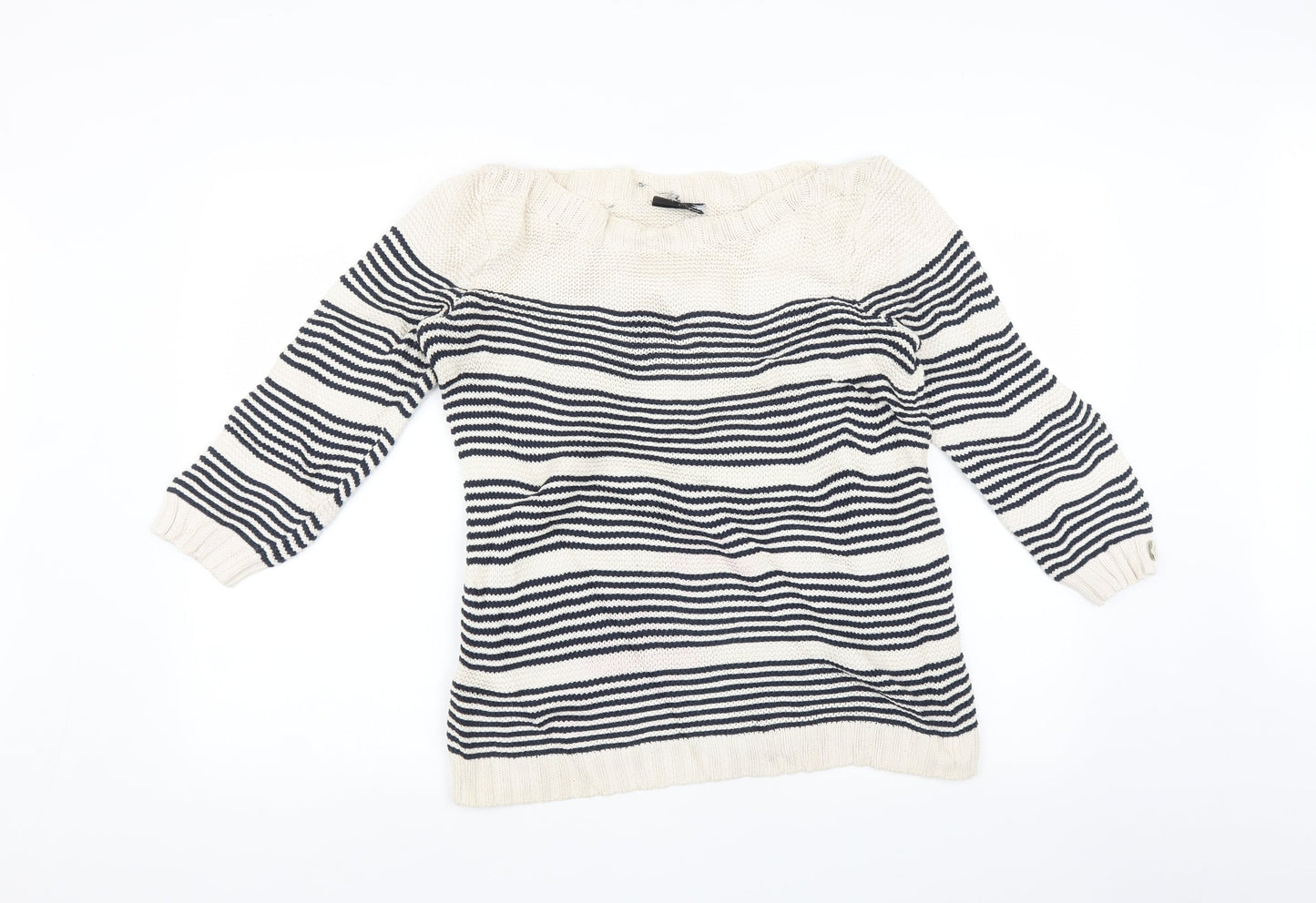 Preworn Womens Multicoloured Striped  Pullover Jumper Size M