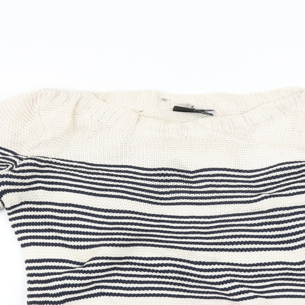 Preworn Womens Multicoloured Striped  Pullover Jumper Size M