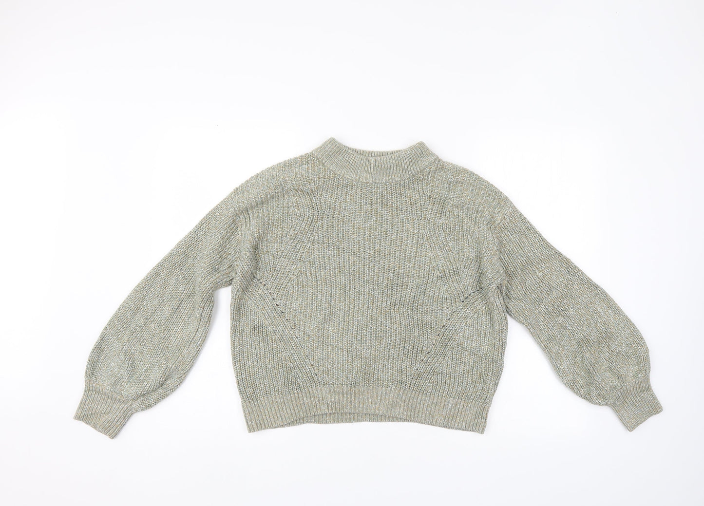 H&M Womens Green   Henley Jumper Size M