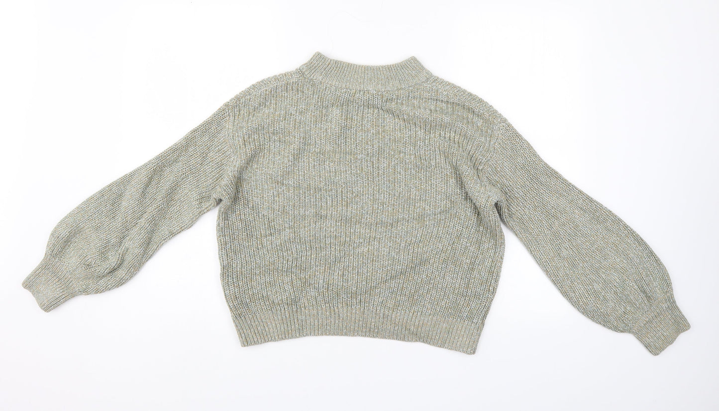 H&M Womens Green   Henley Jumper Size M