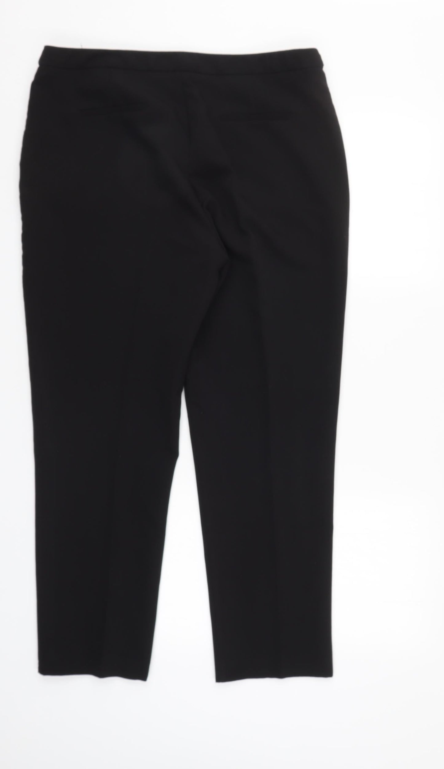 M&Co Womens Black   Trousers  Size 14 L27 in