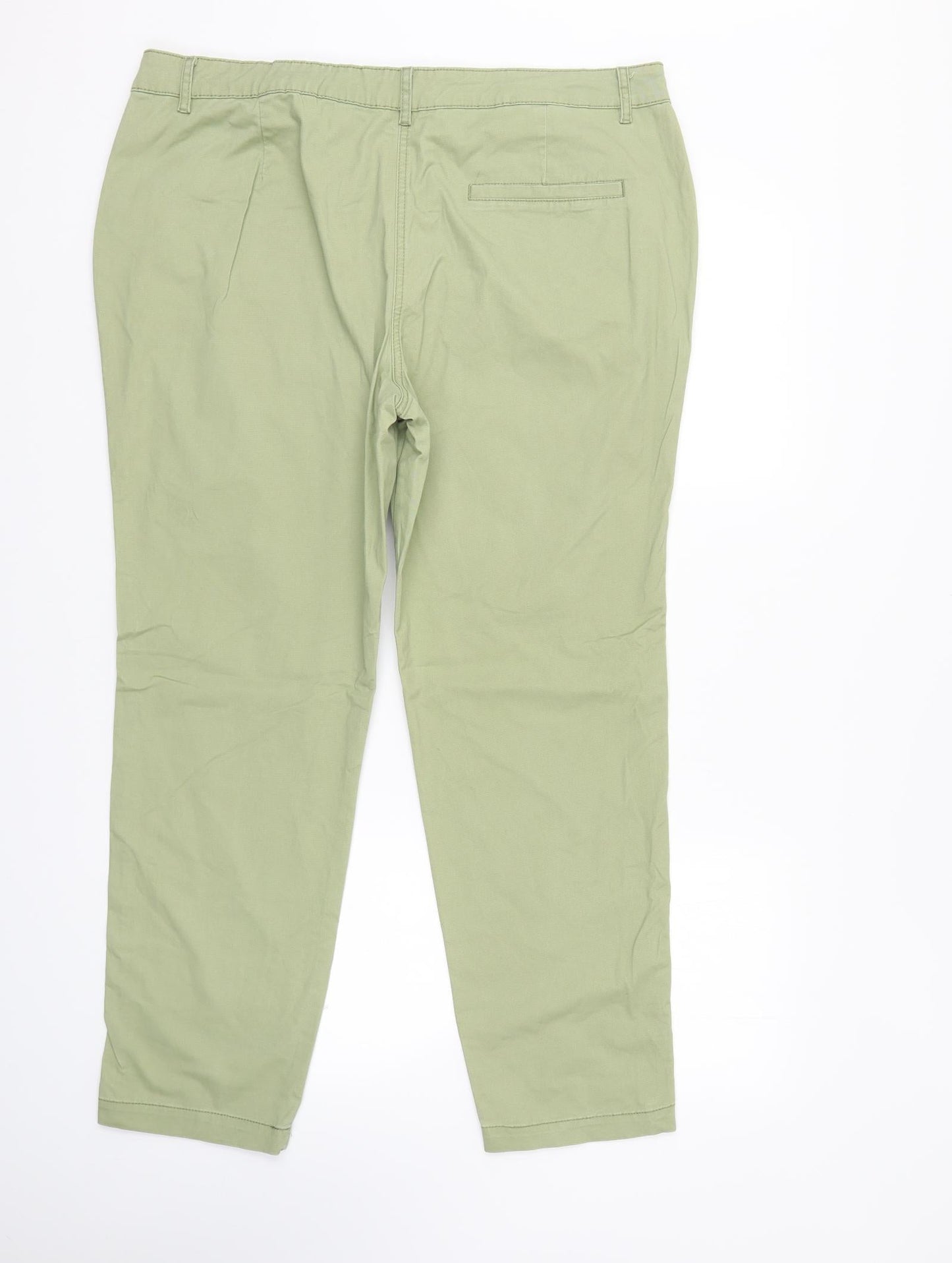Papaya Womens Green  Denim Straight Jeans Size 6 L28 in