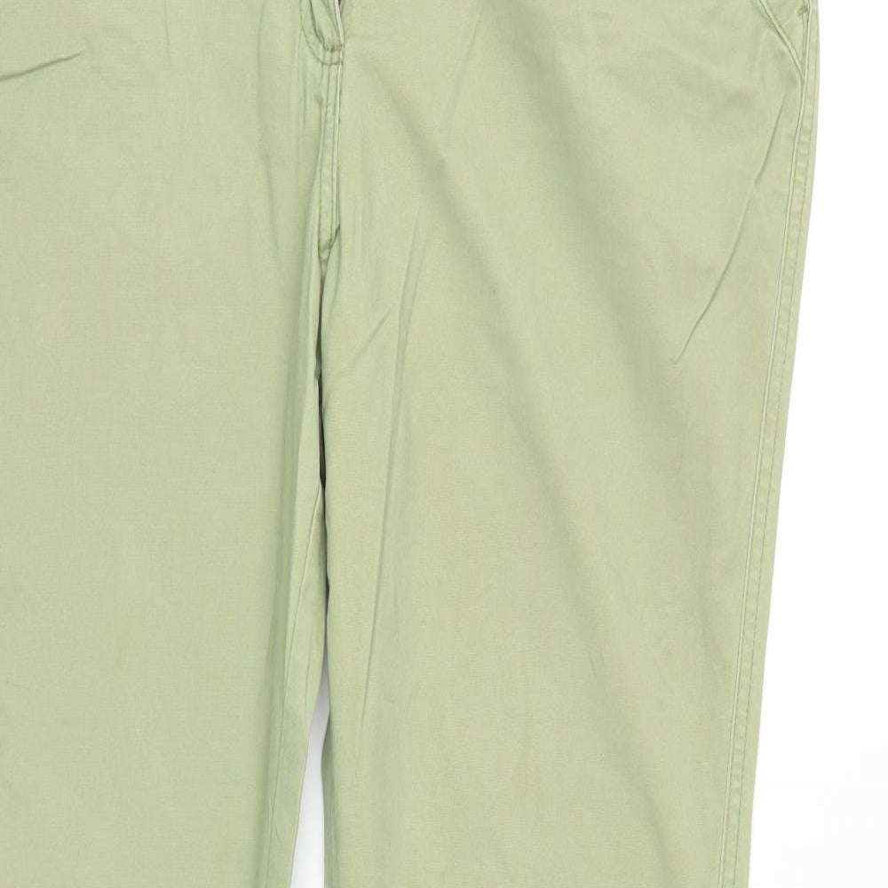 Papaya Womens Green  Denim Straight Jeans Size 6 L28 in