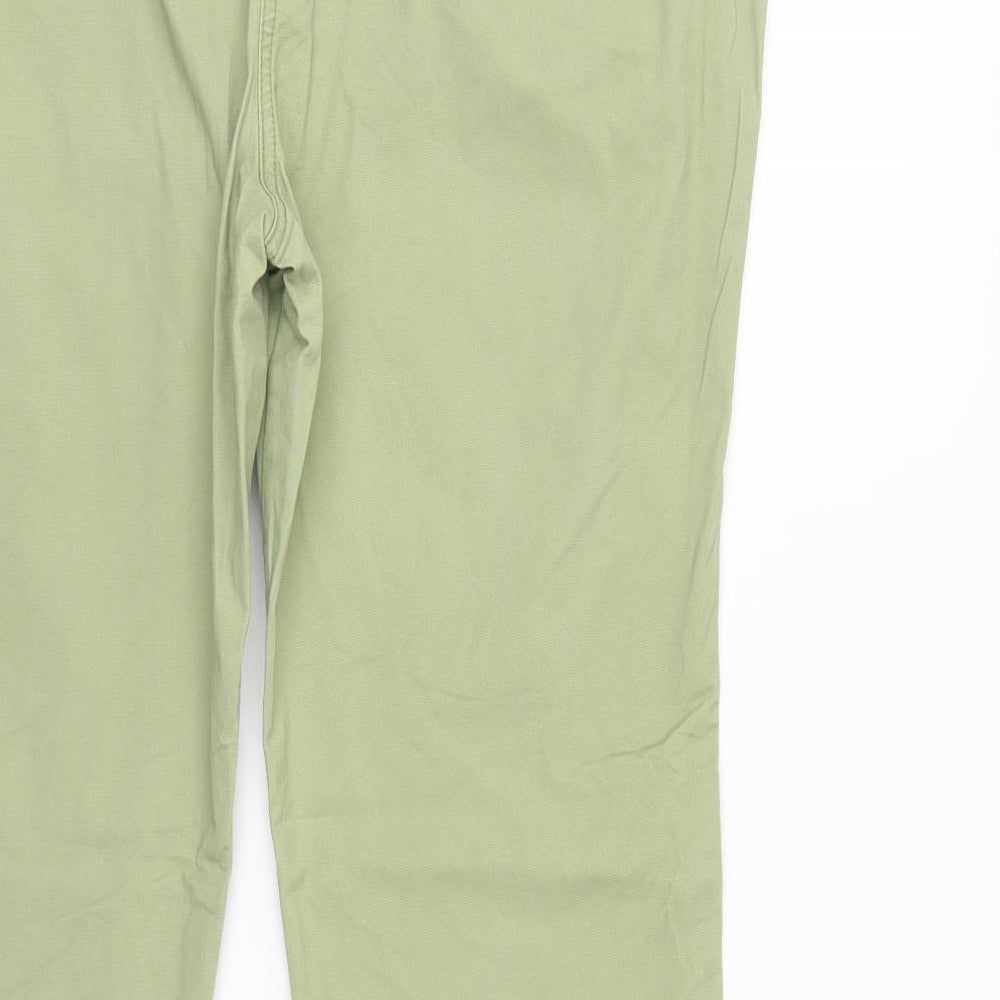 Papaya Womens Green  Denim Straight Jeans Size 6 L28 in