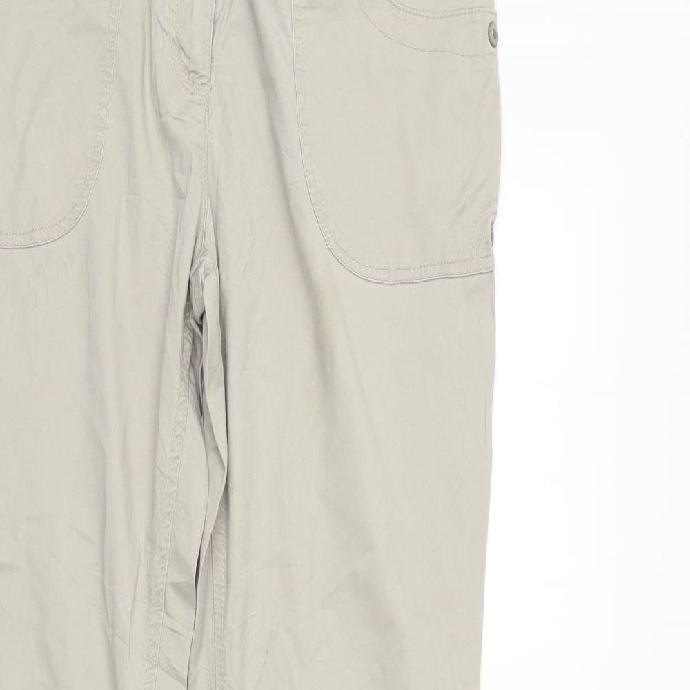 Cecilia Classics Womens Ivory  Denim Straight Jeans Size 14 L32 in