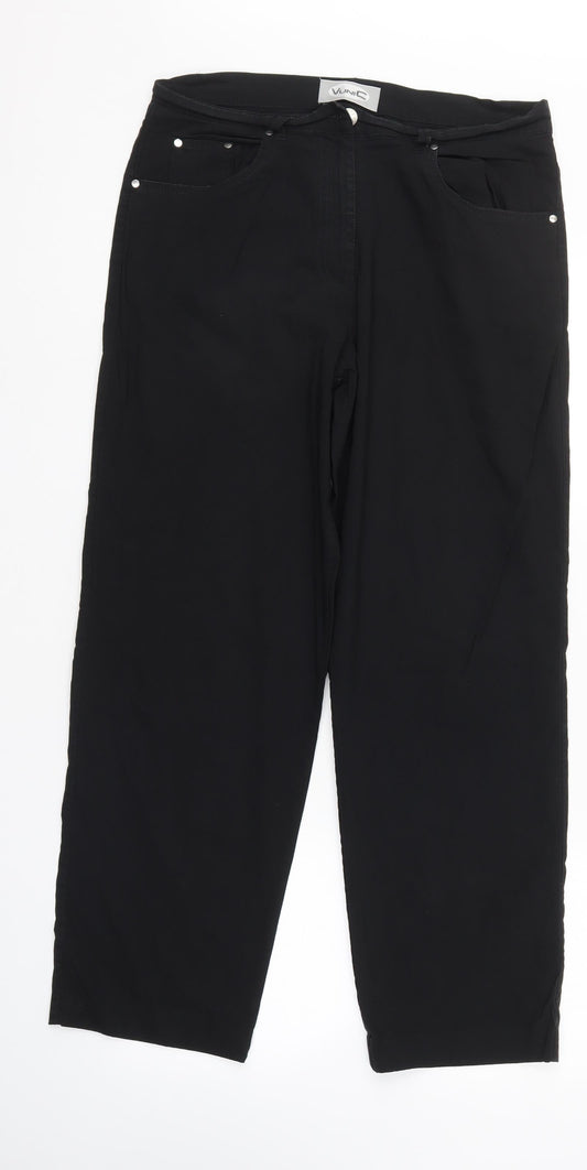 Vunic Womens Black   Straight Jeans Size 12 L28 in